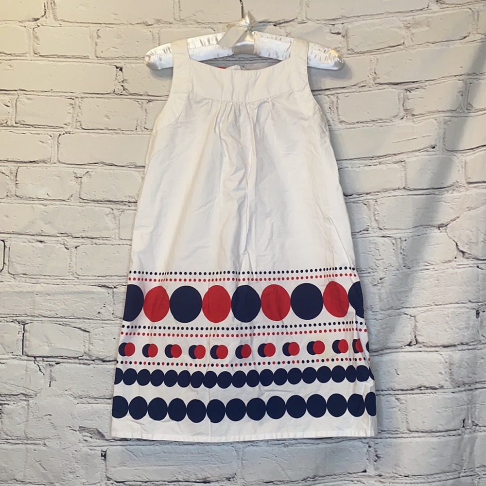 Gymboree Red White & Blue Sleeveless Shift Dress Size 6 - Picture 2 of 15